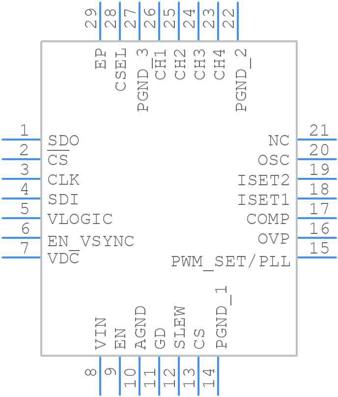 ISL97686IRTZ - Renesas Electronics - PCB symbol