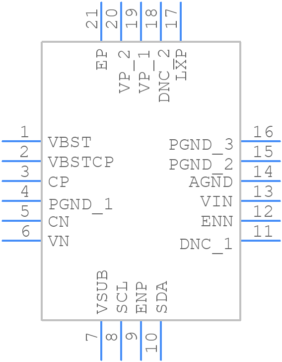 ISL98607IRTZ-T - Renesas Electronics - PCB symbol