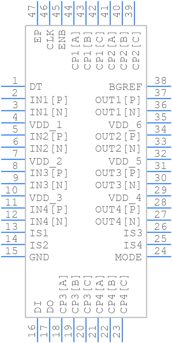 QLX4600SIQT7 - Renesas Electronics - PCB symbol