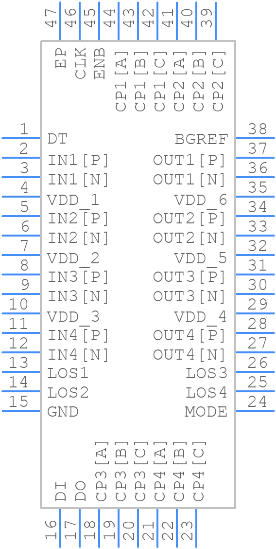 QLX4600LIQT7 - Renesas Electronics - PCB symbol