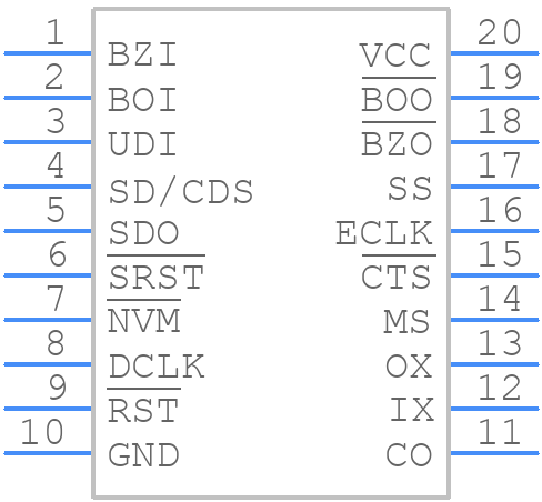 HD1-6409/883 - Renesas Electronics - PCB symbol