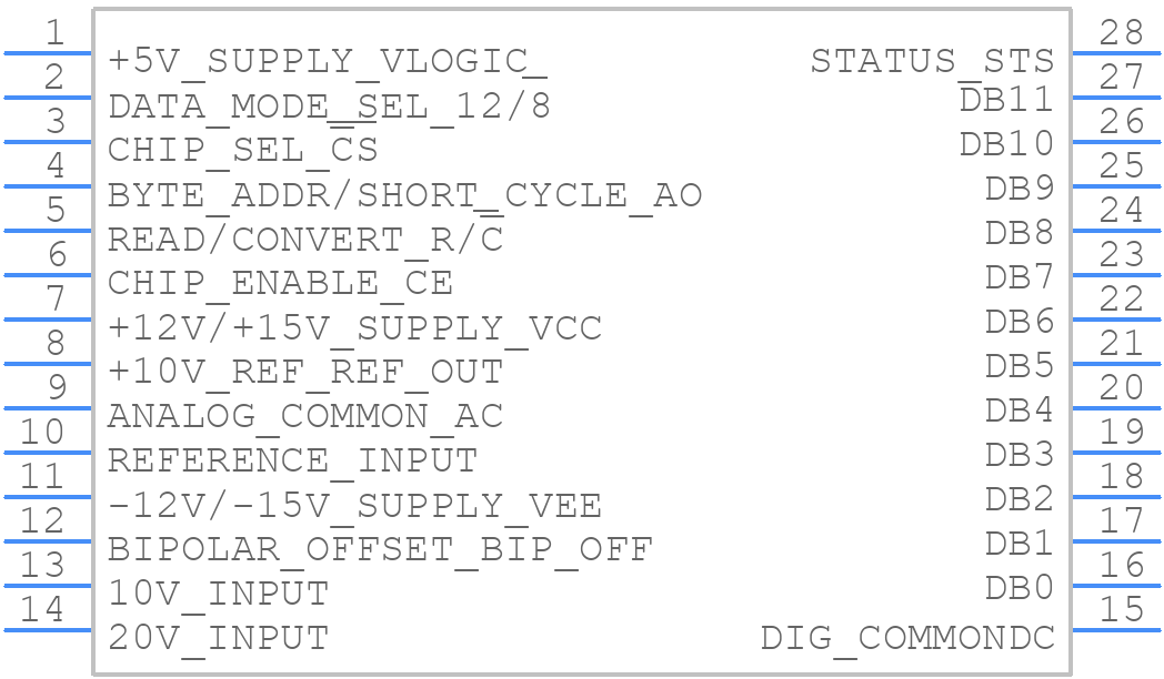 5962-8512704XA - Renesas Electronics - PCB symbol