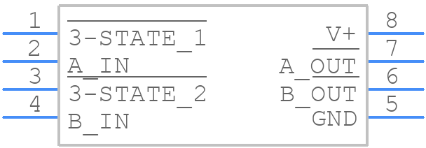 EL7232CSZ - Renesas Electronics - PCB symbol