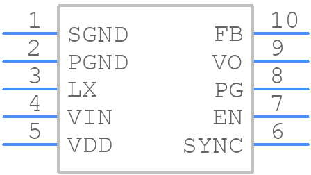EL7530IYZ-T13 - Renesas Electronics - PCB symbol