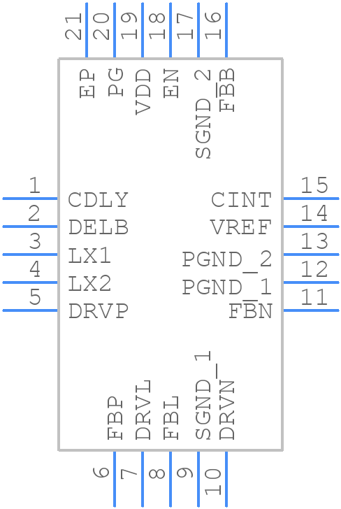 EL7586AILZ-T13 - Renesas Electronics - PCB symbol