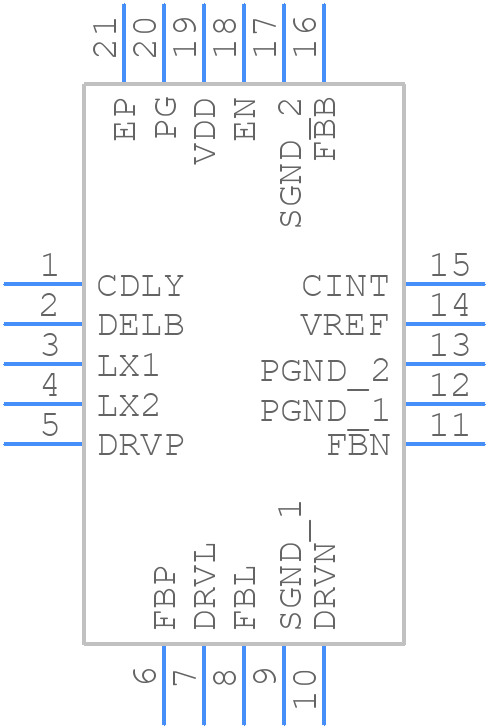 EL7586AILZ-T7 - Renesas Electronics - PCB symbol
