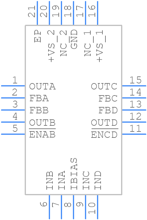 ISL15110IRZ - Renesas Electronics - PCB symbol