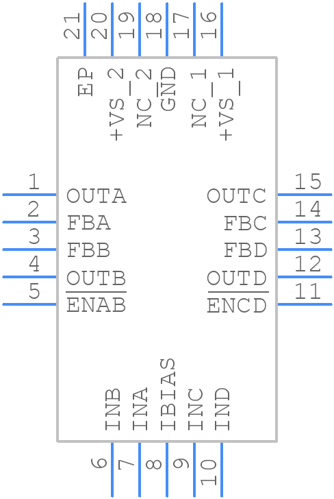 ISL15110IRZ-T7 - Renesas Electronics - PCB symbol
