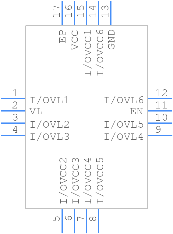 ISL3034EIRTZ - Renesas Electronics - PCB symbol