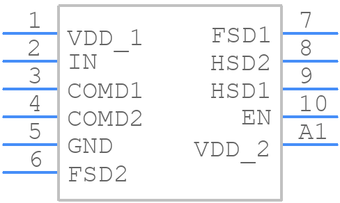 ISL54200IRUZ-T - Renesas Electronics - PCB symbol