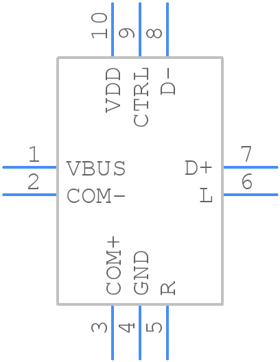 ISL54210IRUZ-T - Renesas Electronics - PCB symbol