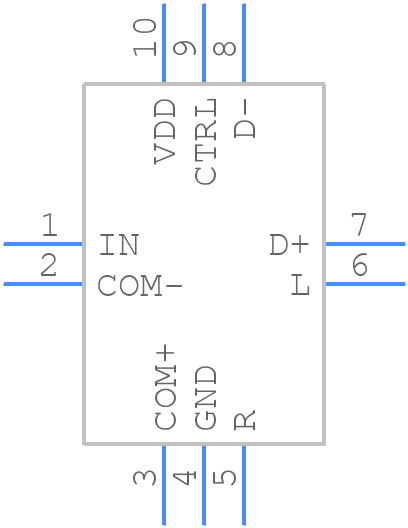 ISL54211IRUZ-T - Renesas Electronics - PCB symbol