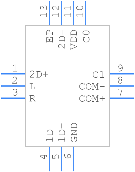 ISL54214IRTZ - Renesas Electronics - PCB symbol