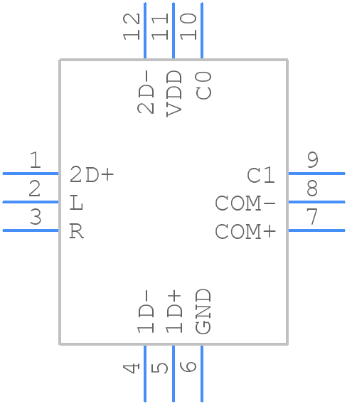 ISL54214IRUZ-T - Renesas Electronics - PCB symbol