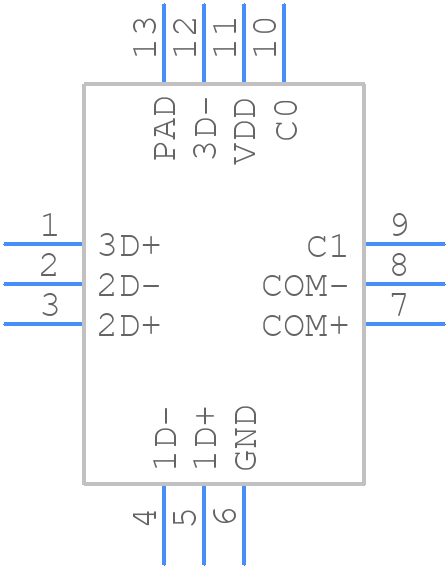ISL54233IRTZ-T7A - Renesas Electronics - PCB symbol