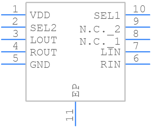 ISL54406IRTZ - Renesas Electronics - PCB symbol