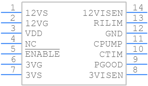 ISL6161CBZA-T - Renesas Electronics - PCB symbol