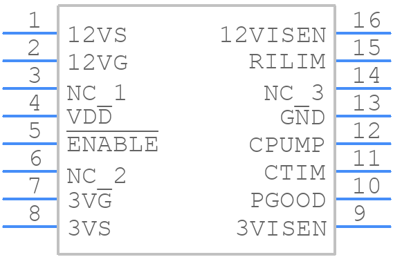 ISL6161IVZA-T - Renesas Electronics - PCB symbol