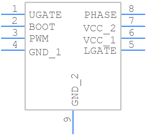 ISL6625ACRZ-TK - Renesas Electronics - PCB symbol
