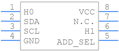 DS3902U-515+ - Analog Devices - PCB symbol