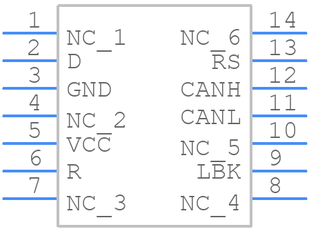 ISL71026MVZ-T7A - Renesas Electronics - PCB symbol