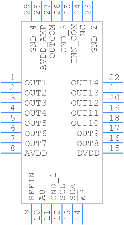 ISL76534ARXZ - Renesas Electronics - PCB symbol