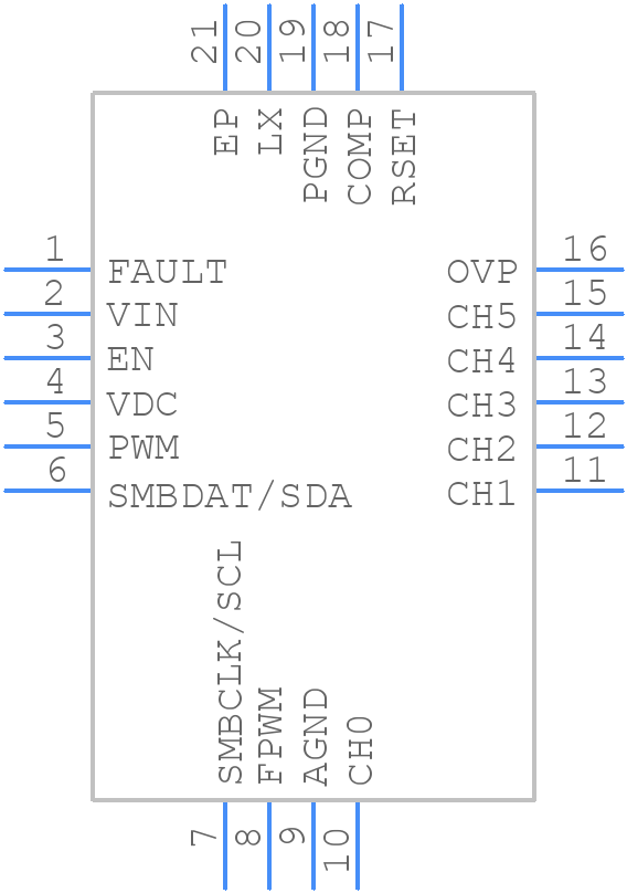 ISL78171ARZ - Renesas Electronics - PCB symbol