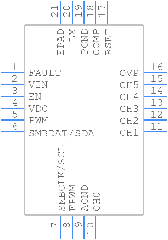 ISL78171ARZ-T - Renesas Electronics - PCB symbol
