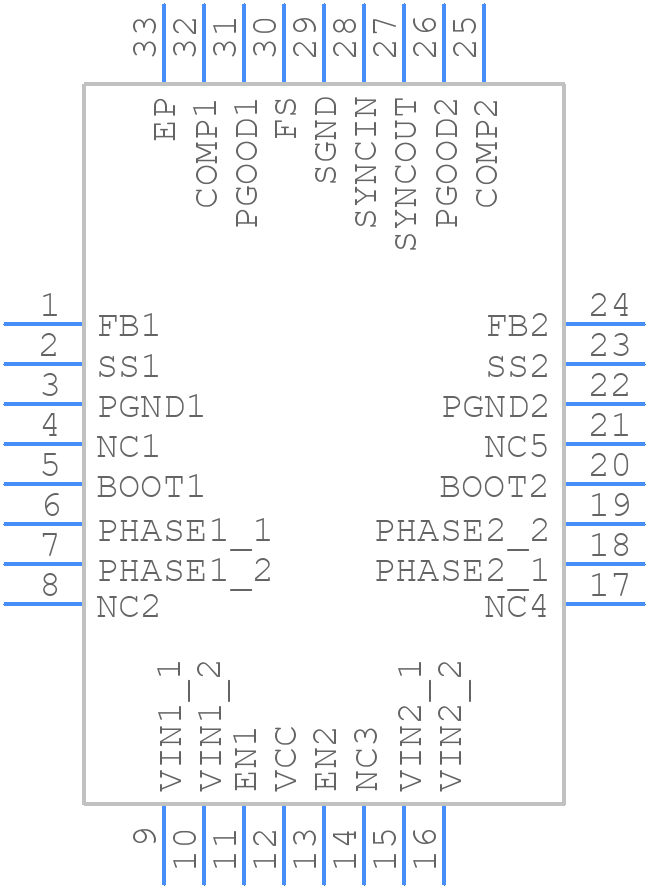 ISL78208ARZ - Renesas Electronics - PCB symbol
