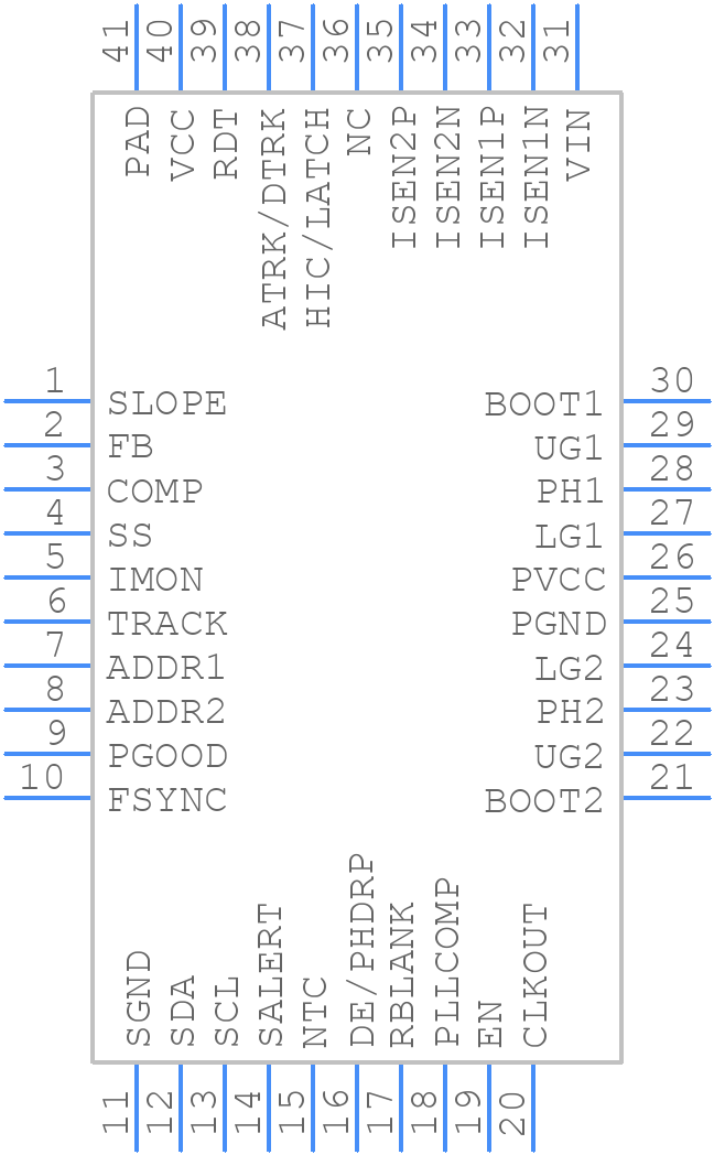 ISL78229ARZ - Renesas Electronics - PCB symbol
