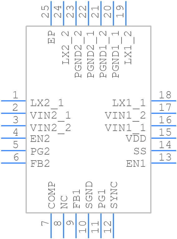 ISL78236ARZ - Renesas Electronics - PCB symbol