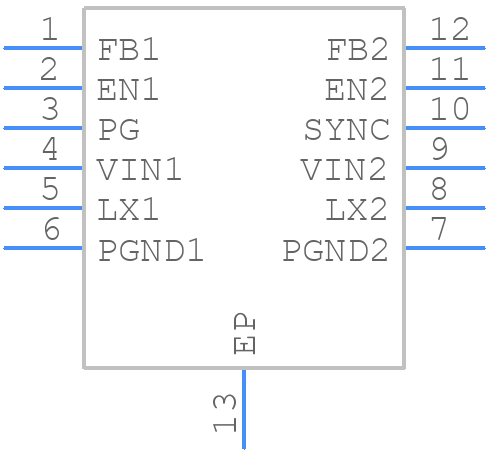 ISL78322ARZ-T - Renesas Electronics - PCB symbol