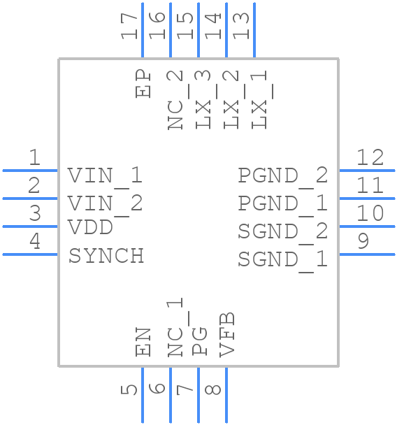 ISL8013AIRZ - Renesas Electronics - PCB symbol