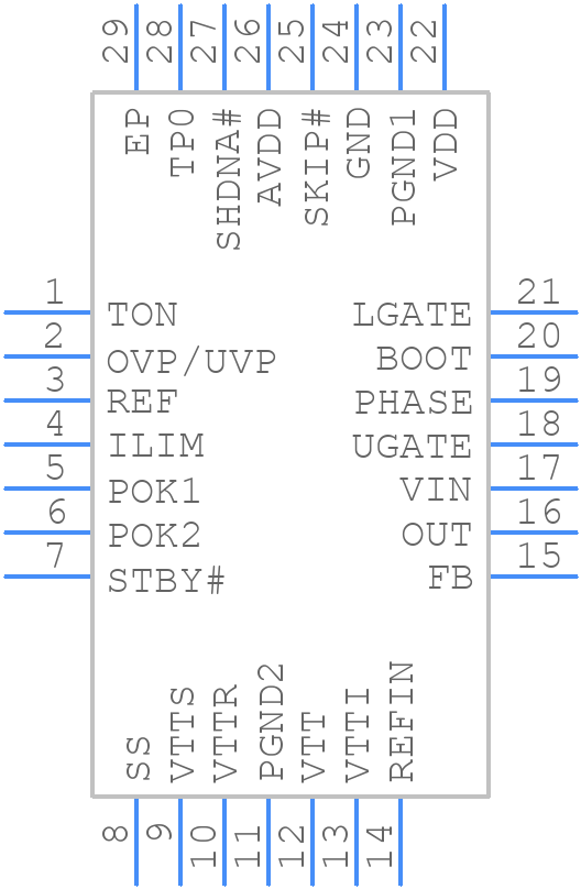 ISL88550AIRZ - Renesas Electronics - PCB symbol