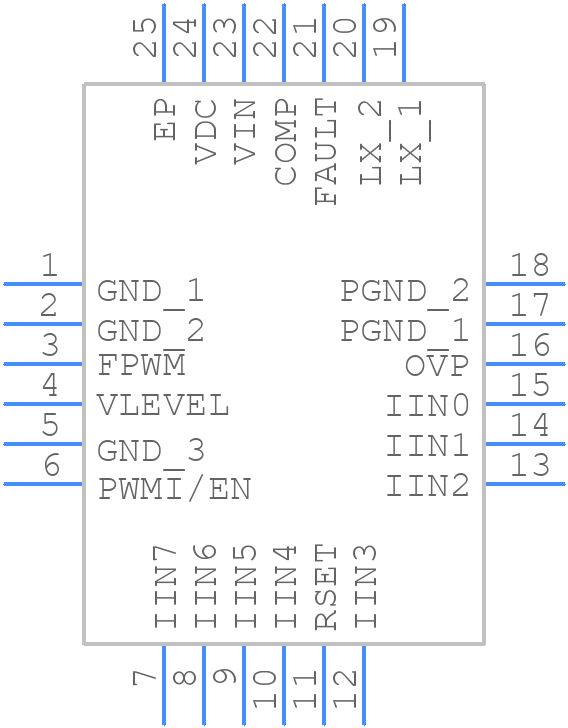 ISL97636IRZ-TK - Renesas Electronics - PCB symbol