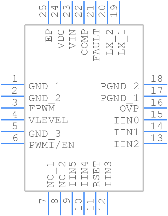 ISL97636AIRZ-T - Renesas Electronics - PCB symbol