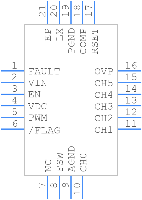 ISL97672AIRZ - Renesas Electronics - PCB symbol