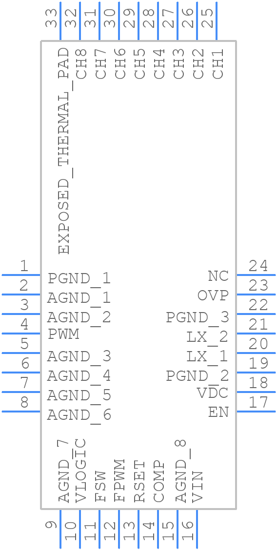 ISL97678IRZ-T - Renesas Electronics - PCB symbol