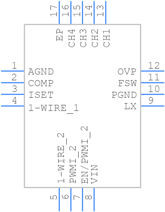 ISL97691IRTZ - Renesas Electronics - PCB symbol