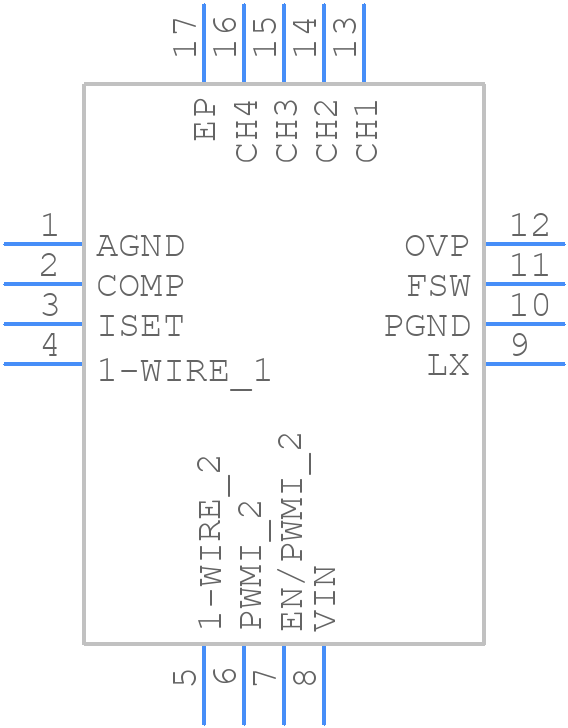 ISL97691IRTZ-T - Renesas Electronics - PCB symbol