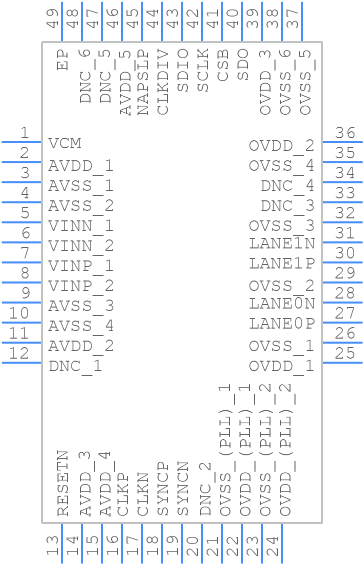 ISLA216S20IR1Z - Renesas Electronics - PCB symbol