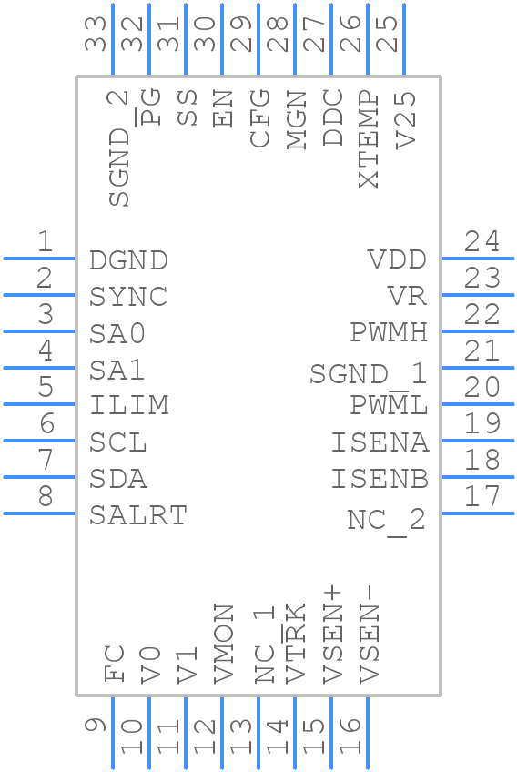 ZL2004ALNF - Renesas Electronics - PCB symbol