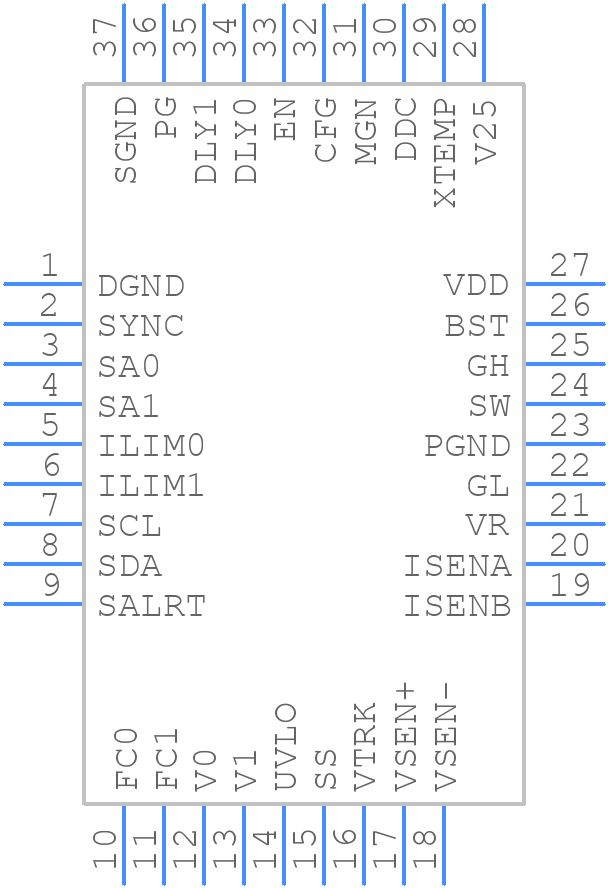 ZL2006ALNFT - Renesas Electronics - PCB symbol