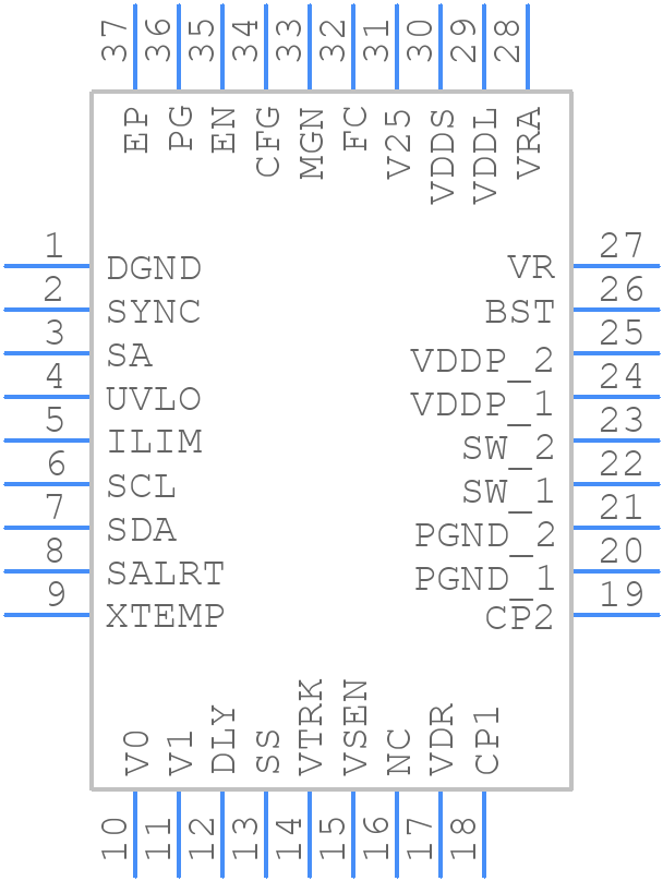 ZL2105ALNFT1 - Renesas Electronics - PCB symbol