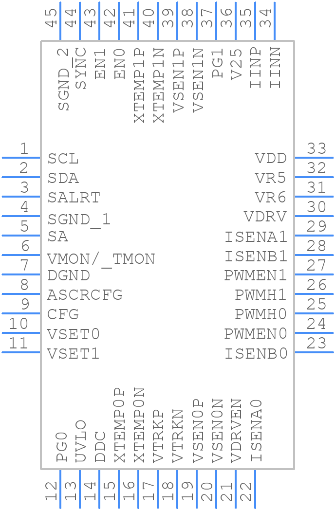 ZL8802ALAFT7A - Renesas Electronics - PCB symbol