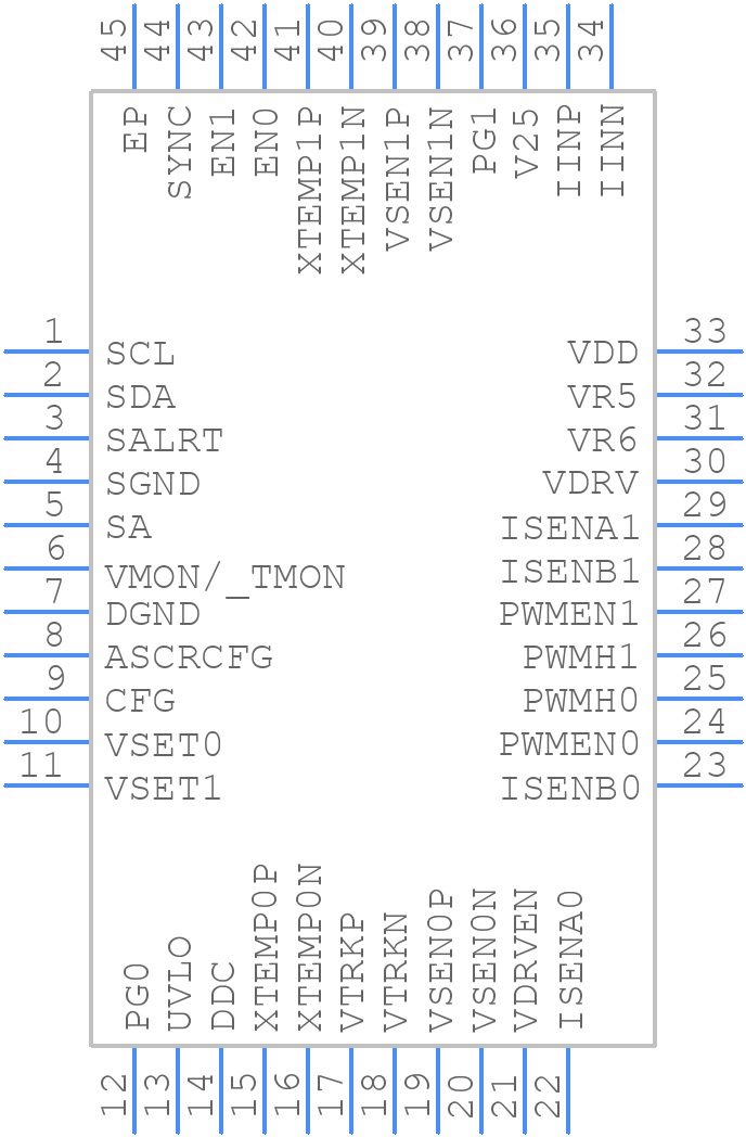 ZL8802ALAFTK - Renesas Electronics - PCB symbol