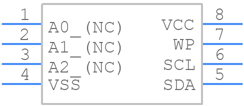 R1EX24016ATAS0I#U0 - Renesas Electronics - PCB symbol