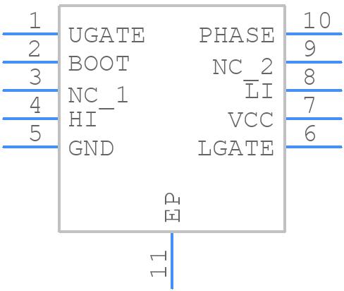 HIP2105FRZ-T - Renesas Electronics - PCB symbol