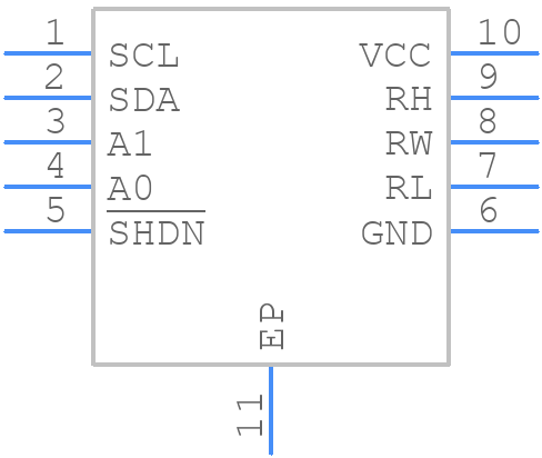 ISL22316WFRT10Z - Renesas Electronics - PCB symbol