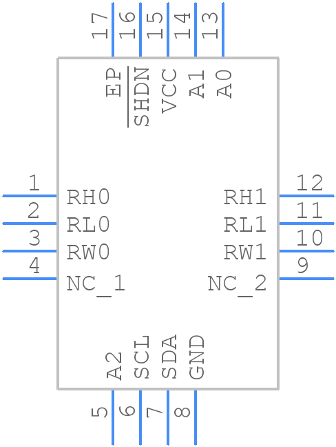 ISL22326WFR16Z - Renesas Electronics - PCB symbol